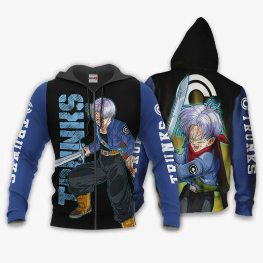 Future Trunks Dragon Ball Z Anime 1k290 Fan Gift Stylist Unisex Cartoon Graphic Outfits Aop 3d Hoodie, Zip Hoodie 1064 Moonbestprint