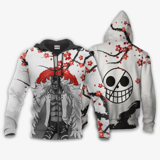 Donquixote Japan Cherry Blossoms One Piece Anime 1k688 Fan Gift Stylist Unisex Cartoon Graphic Outfits Aop 3d Hoodie, Zip Hoodie 1339 Moonbestprint