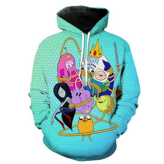 Adventure Time Cartoon Network 3d Hoodie Zip Hoodie Moonbestprint