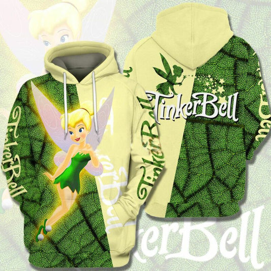 Beauty Tinker Bell Peter Pan 3d Hoodie Zip Hoodie Moonbestprint