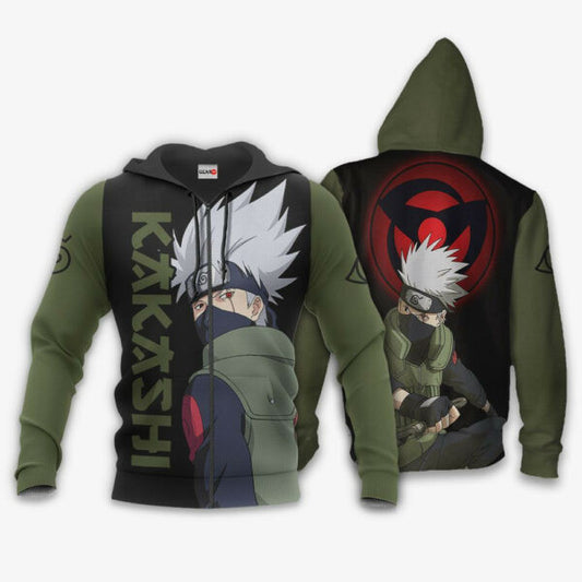 Hatake Kakashi Sharingan Eyes Naruto Anime 3k384 Fan Gift Stylist Unisex Cartoon 3d Hoodie Zip Hoodie 140 Moonbestprint
