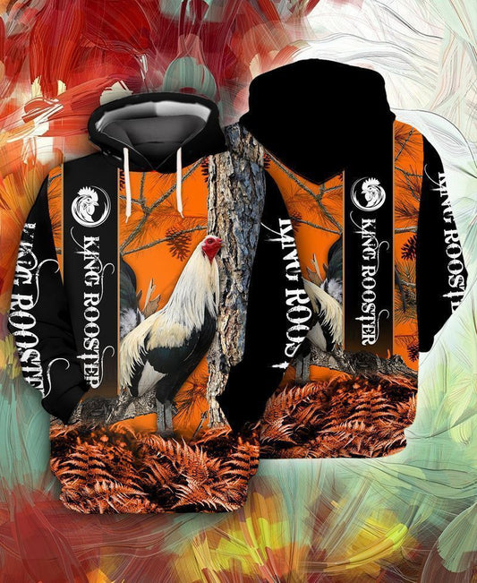 King Rooster For Men And Women 3d Hoodie Zip Hoodie Moonbestprint