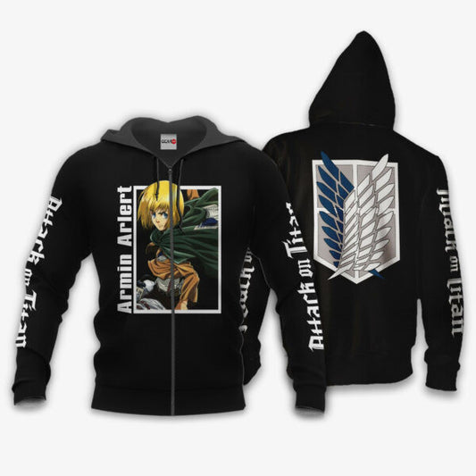 Armin Arlert Attack On Titan Anime 3k172 Fan Gift Stylist Unisex Cartoon 3d Hoodie Zip Hoodie 383 Moonbestprint