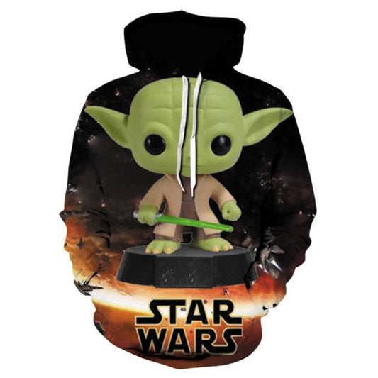 Sudadera Star Wars Cosplay 3dprinted Baby Yoda Hoodies The Mandalorian Baby Hoodie Moonbestprint