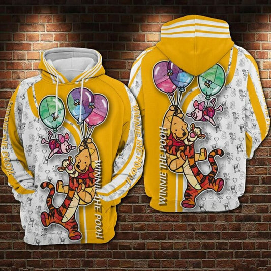 Winnie The Pooh 3 Over Print 3d Hoodie Zip Hoodie Moonbestprint
