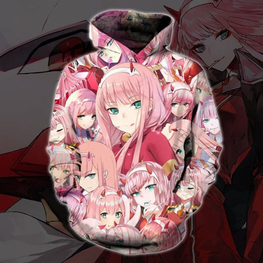 Anime Darling In The Franxx 3d Hoodie Zip Hoodie Moonbestprint