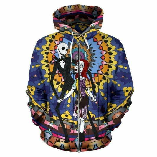 Jack Skllington 3d Hoodie Zip Hoodie Moonbestprint
