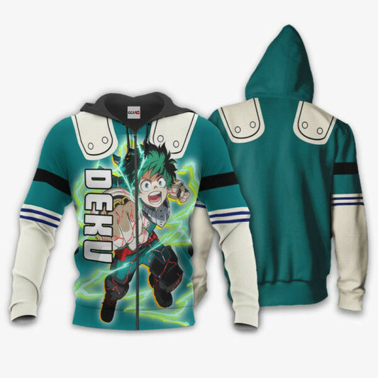 Izuku Midoriya Anime My Hero Academia Manga 2k26 Fan Gift Stylist Unisex Cartoon Graphic Outfits Aop 3d Hoodie Zip Hoodie 842 Moonbestprint