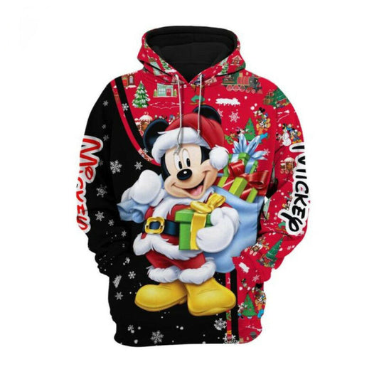 Mickey Mouse Santa Claus Christmas Hoodie Moonbestprint