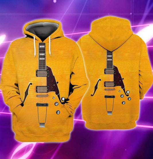 Electric Guitar For Men And Women 3d Hoodie Zip Hoodie Moonbestprint