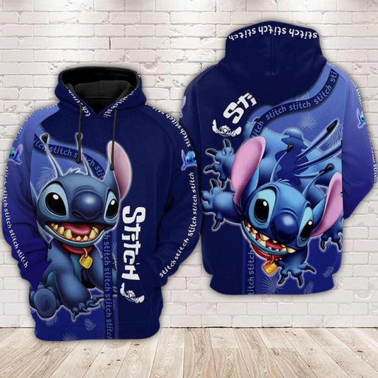 Disney Stitch Flying 3d T Shirt Sweatshirt Zip Hoodie Bomber 1169 Moonbestprint