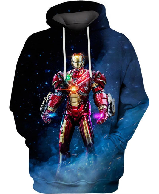 Marvel Iron Man Armor 3d Hoodie Zip Hoodie Moonbestprint