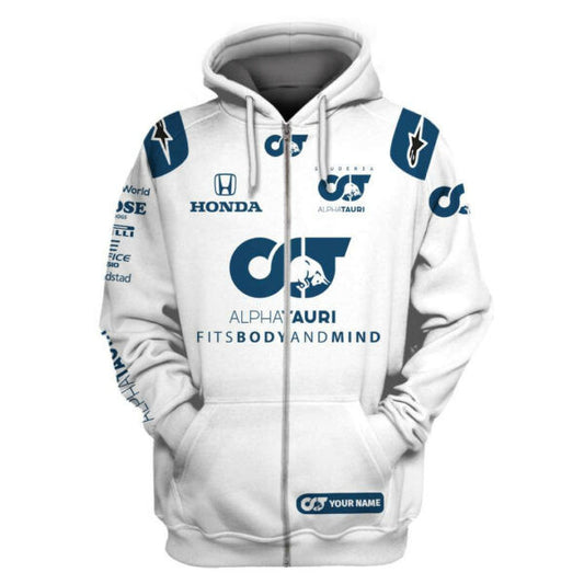 Alphatauri Honda F1 Team Custom Name And Number 3d All Over Print Shirt Hoodie 462 Moonbestprint