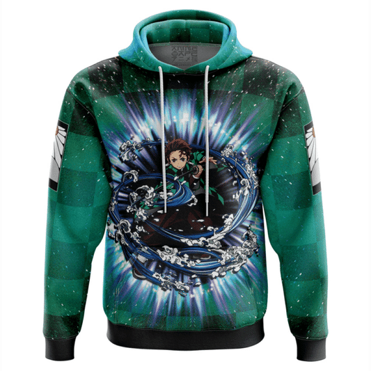 Kamado Tanjiro Demon Slayer 1 Fan Gift, Kamado Tanjiro Demon Slayer Aop Hoodie 1524 Moonbestprint