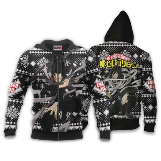 Shouta Aizawa Ugly Christmas Sweater Anime My Hero Academia Manga 2k49 Fan Gift Stylist Unisex Cartoon 3d Hoodie Zip Hoodie 1944 Moonbestprint