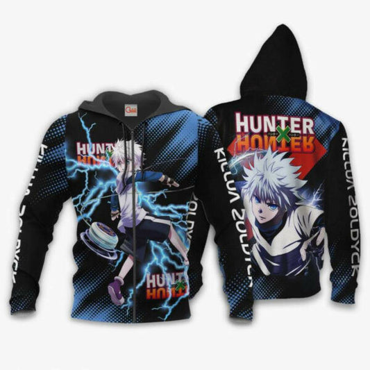 Killua Zoldyck Hunter X Hunter Anime 2k979 Fan Gift Stylist Unisex Cartoon 3d Hoodie Zip Hoodie 153 Moonbestprint