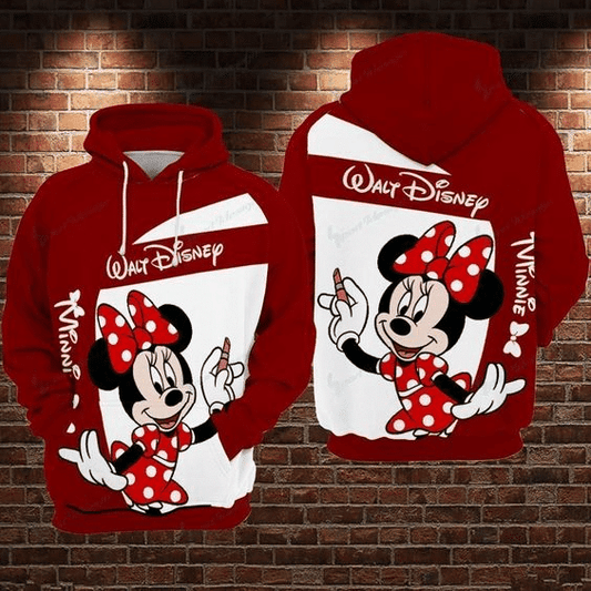 So Lovely Minne Mouse Comics Disney 112 Fan Gift Stylist Unisex Cartoon Graphic Outfits Aop Hoodie 2181 Moonbestprint