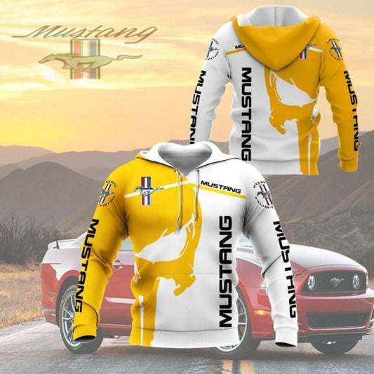 Ford Mustang Shirt Fan Gift 923, Stylist Unisex 3d Hoodie Zip Hoodie 1206 Moonbestprint