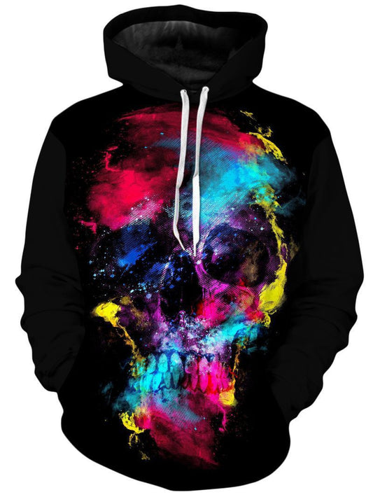Colorful Skull Over Print 3d Hoodie Zip Hoodie Moonbestprint