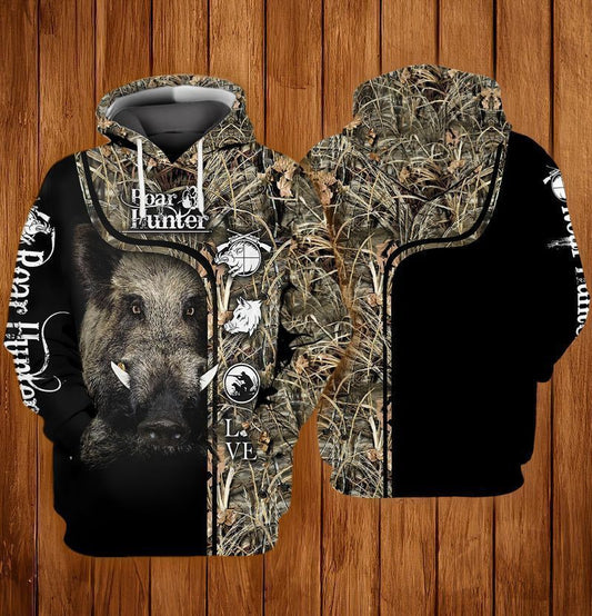 Boar Hunter For Men And Women 3d Hoodie Zip Hoodie Moonbestprint