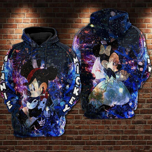 Mickey And Minnie Disney Over Print 3d Hoodie Zip Hoodie 12 Moonbestprint