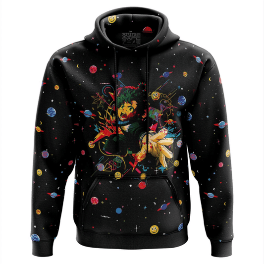 Retro Universe Deku My Hero Academia Fan Gift, Retro Universe Deku My Hero Academia Aop Hoodie 2737 Moonbestprint