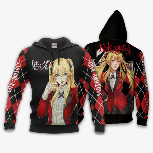Mary Saotome Kakegurui Anime 3k241 Fan Gift Stylist Unisex Cartoon 3d Hoodie Zip Hoodie 64 Moonbestprint