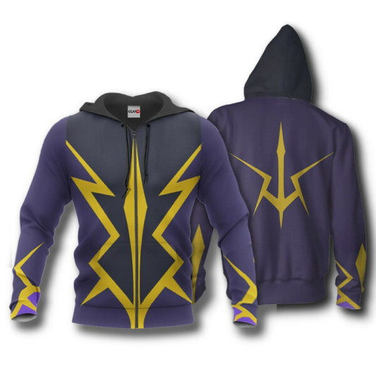 Zero Lelouch Uniform Code Geass Lelouch Of The Rebellion 3k251 Fan Gift Stylist Unisex Cartoon 3d Hoodie Zip Hoodie 1780 Moonbestprint
