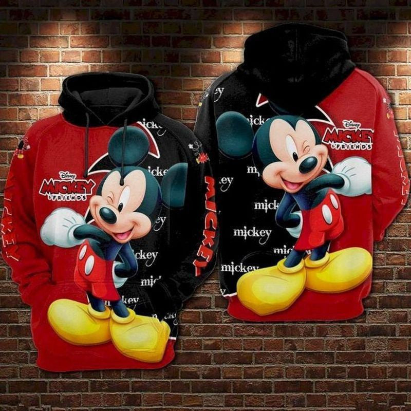 Disney Mickey Mouse Cute Lover 3d Hoodie Zip Hoodie 280 Moonbestprint