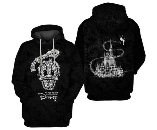 Donald We Are Never Too Old For Disney 3d Hoodie Zip Hoodie Moonbestprint