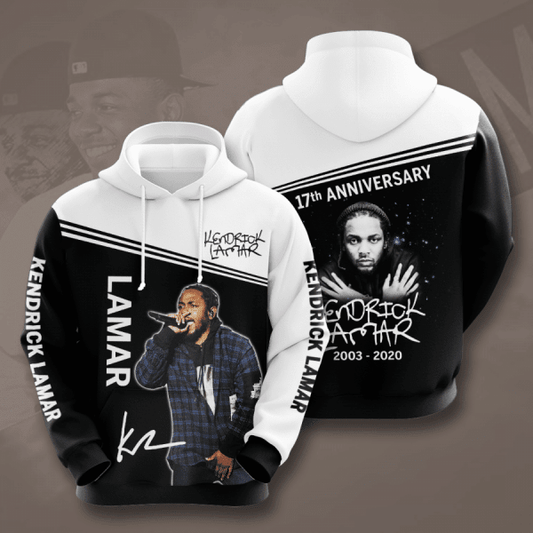 Kendrick Lamar 17th Anniversary 2003 2020 Signature Design Gift For Fan Custom 3d Hoodie All Over Printed Hoodie Moonbestprint