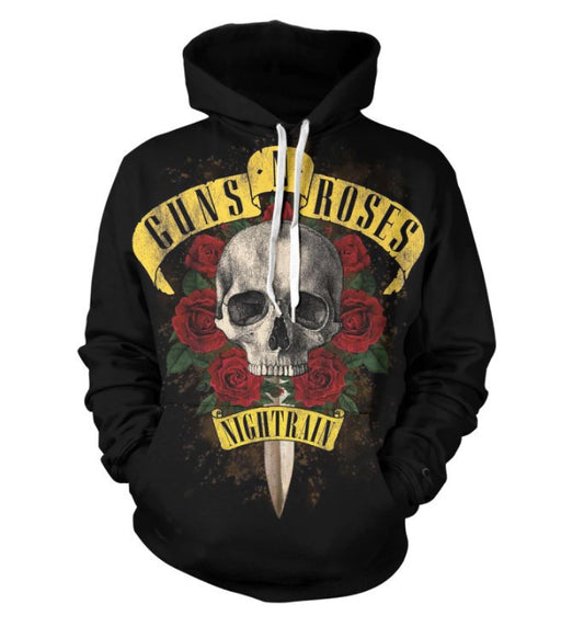Guns N Roses Nightrain 3d Hoodie Moonbestprint