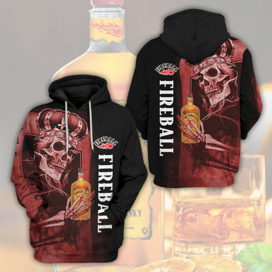 Fireball Skull King Trending Hoodie 526 1396 Moonbestprint