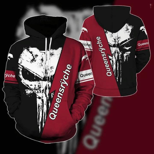 Queensryche Skuuls 3d All Over Printed Shirt Hoodie Moonbestprint