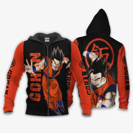 Gohan Costume Dragon Ball Anime 3k178 Fan Gift Stylist Unisex Cartoon 3d Hoodie Zip Hoodie 1608 Moonbestprint