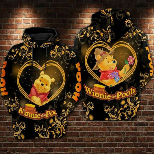 Winnie The Pooh Honny 1 Over Print 3d Hoodie Zip Hoodie Moonbestprint