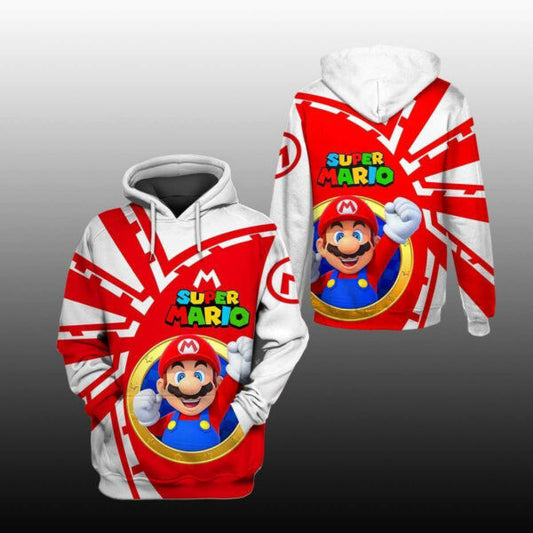 Super Mario Shirt Fan Gift 81, Stylist Unisex 3d Hoodie Zip Hoodie 2302 Moonbestprint