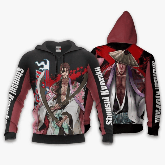 Shunsui Kyoraku Manga Bleach For Men And Women 3d Hoodie Zip Hoodie Moonbestprint