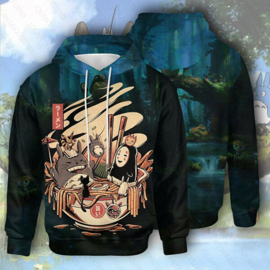 Totoro Hoodie, Totoro Gift Adult, Totoro Gift For Fan Ver9, Aop Hoodie 1946 Moonbestprint