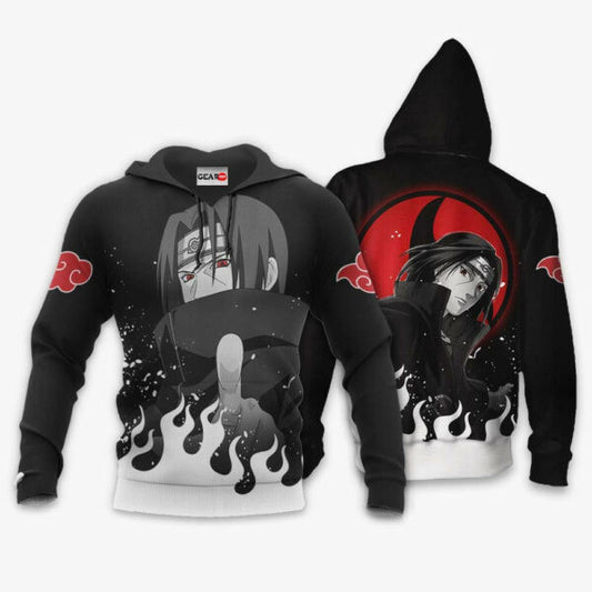 Itachi Uchiha Naruto Anime 1k402 Fan Gift Stylist Unisex Cartoon Graphic Outfits Aop 3d Hoodie, Zip Hoodie 204 Moonbestprint