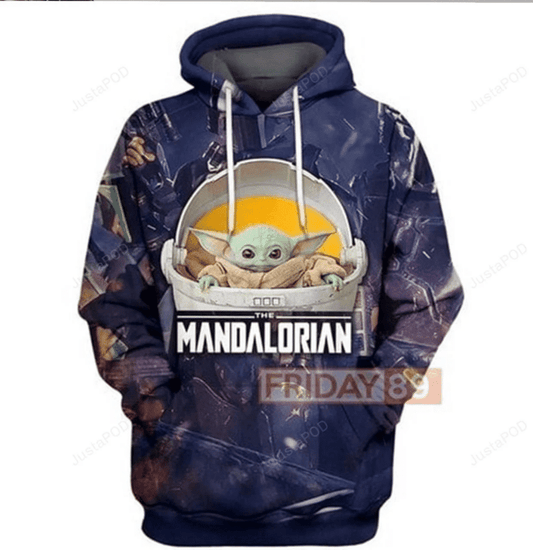 Baby Yoda Mandalorian 3d All Over Print Hoodie, Zip-up Hoodie Moonbestprint