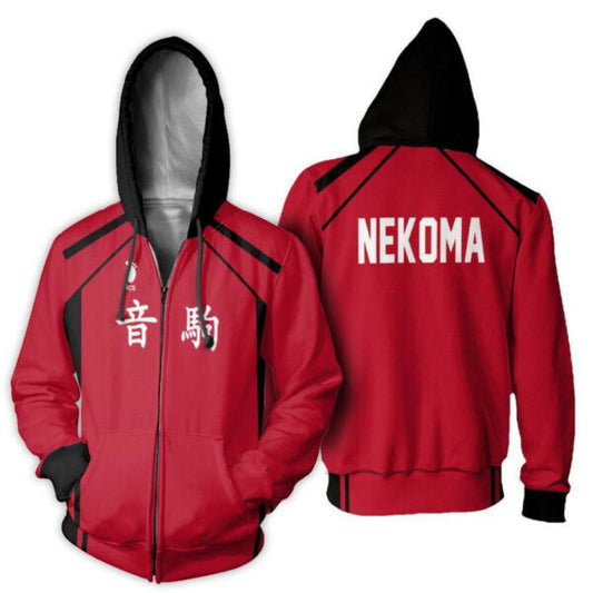 Haikyuu Nekoma High Shirt Costume Anime 2k901 Fan Gift Stylist Unisex Cartoon 3d Hoodie Zip Hoodie 1124 Moonbestprint