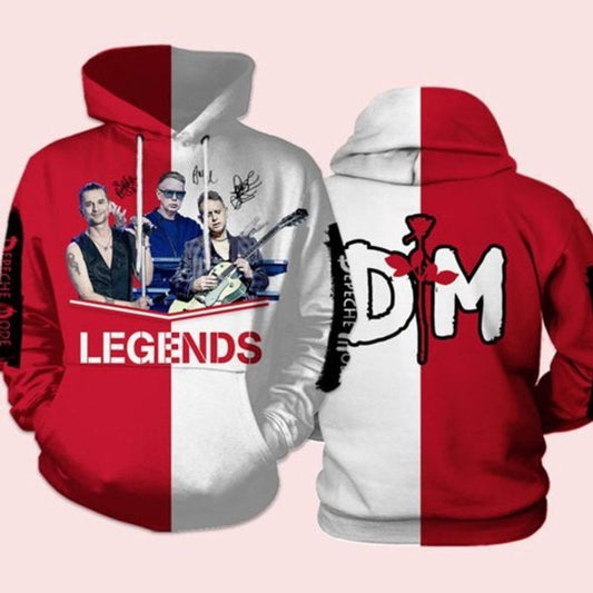 Depeche Mode Legends Men And Women All Over Printed Custom 3d Hoodie Moonbestprint