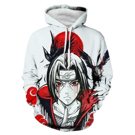 Itachi Uchiha Naruto Anime V1 All Over Printing 3d Hoodie Moonbestprint