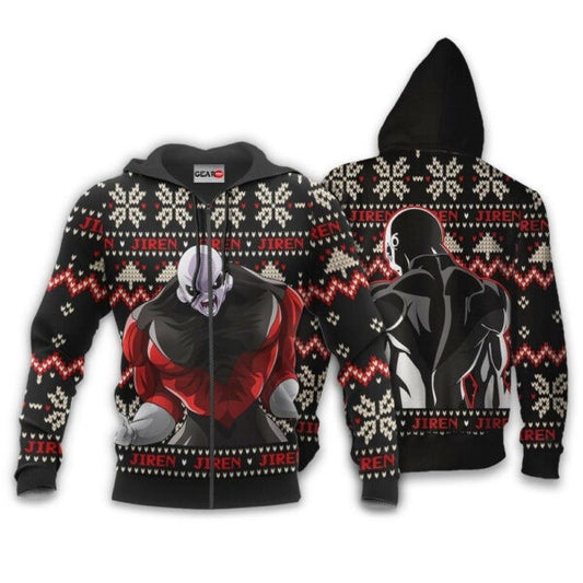 Jiren Ugly Christmas Dragon Ball Z Anime 1k326 Fan Gift Stylist Unisex Cartoon Graphic Outfits Aop 3d Hoodie, Zip Hoodie 965 Moonbestprint