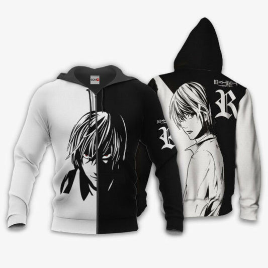 Death Note Light Yagami Anime 3k267 Fan Gift Stylist Unisex Cartoon 3d Hoodie Zip Hoodie 985 Moonbestprint