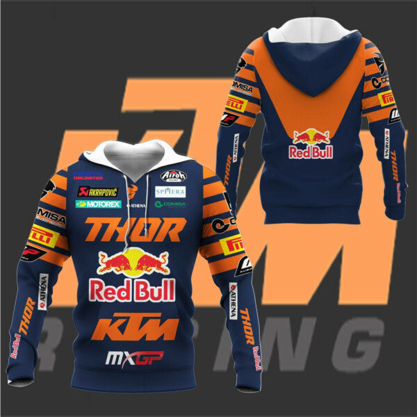 Red Bull Ktm Factory Racing F1 8k64 Fan Gift 3d Zip Hoodie Hoodie Ii0 2142 Moonbestprint