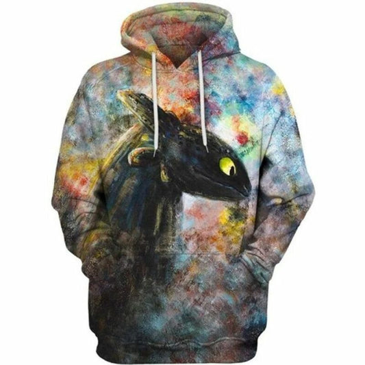 Toothless How To Train Your Dragon Full Printing Custom 3d Hoodie Moonbestprint