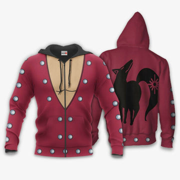 Seven Deadly Sins Ban Uniform Anime 3k266 Fan Gift Stylist Unisex Cartoon 3d Hoodie Zip Hoodie 2839 Moonbestprint