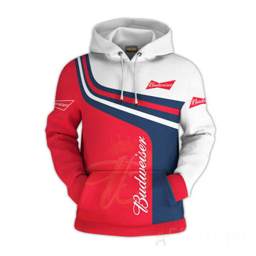 Budweiser Beer Hoodie And Zip Hoodie, Gift For Fan 3d All Over Print Shirt Hoodie 1001 Moonbestprint